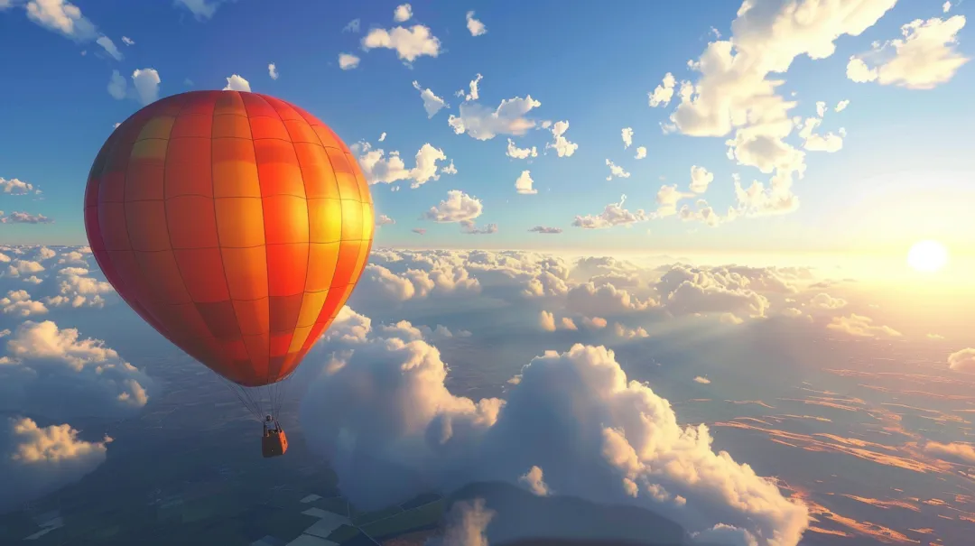 En timmes flygning i luftballong